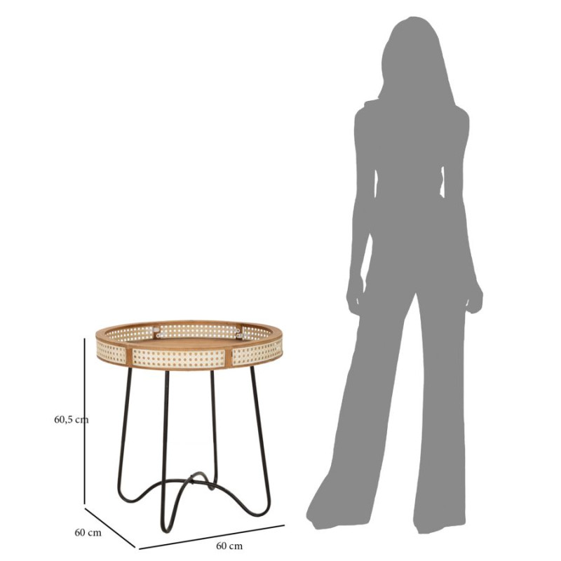 Table Fuji – Sérénité japonaise Ø60x60,5 cm