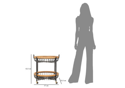 Chariot Cebu Double – Mobilité chic 57x55,5x62,5 cm