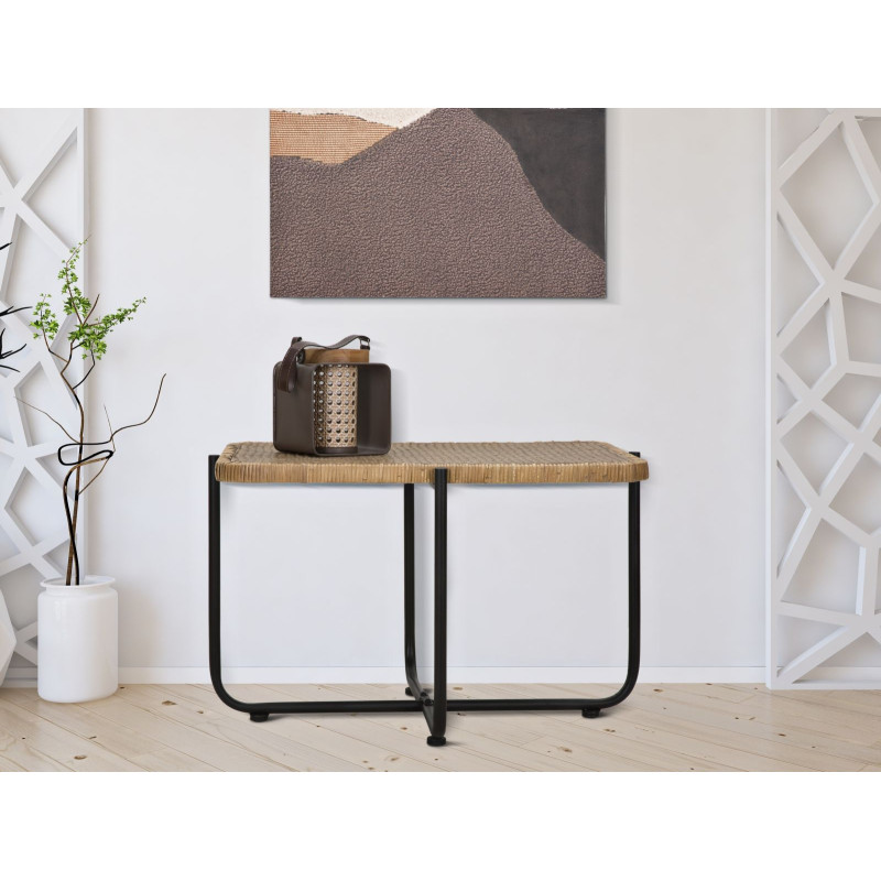 Table basse Cebu – Élégance naturelle 75x55x46,5 cm