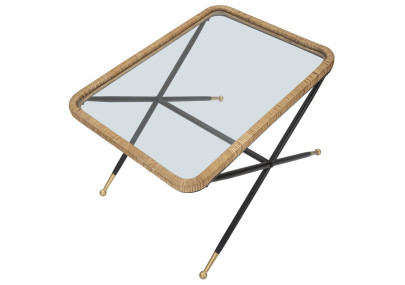 Table basse Saint Barth – Ambiance insulaire 70x50x45 cm