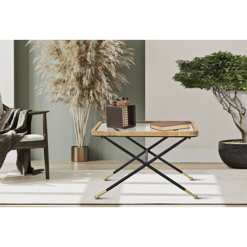 Table basse Saint Barth – Ambiance insulaire 70x50x45 cm