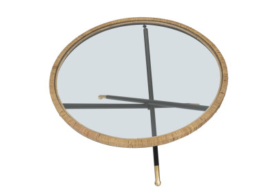 Table Saint Barth Ronde – Raffinement bohème Ø80x46,5 cm