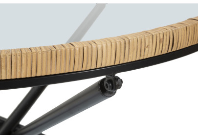 Table Saint Barth Ronde – Raffinement bohème Ø80x46,5 cm