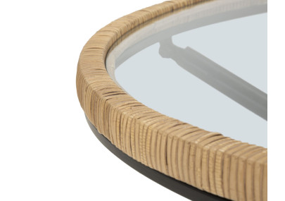 Table Saint Barth Ronde – Raffinement bohème Ø80x46,5 cm