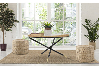 Table Saint Barth Ronde – Raffinement bohème Ø80x46,5 cm