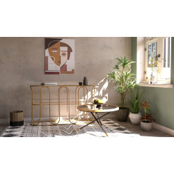 Table Saint Barth Ronde – Raffinement bohème Ø80x46,5 cm