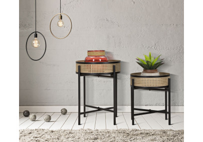 Table Fuji Duo – Zen et équilibre Ø40x50-35x40 cm