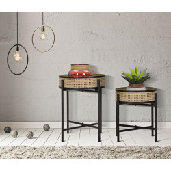 Table Fuji Duo – Zen et équilibre Ø40x50-35x40 cm
