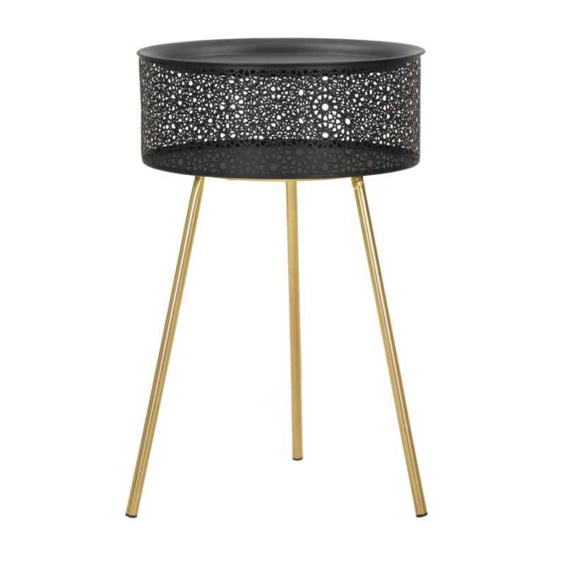 Table Blacky Haute – Chic audacieux Ø40x65 cm