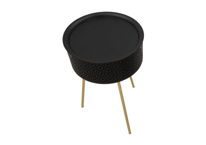 Table Blacky Haute – Chic audacieux Ø40x65 cm