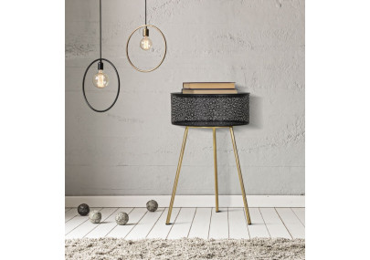 Table Blacky Haute – Chic audacieux Ø40x65 cm