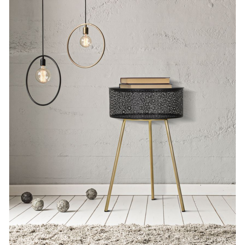 Table Blacky Haute – Chic audacieux Ø40x65 cm