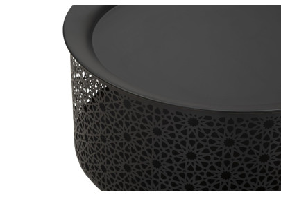 Table Blacky Basse – Sobriété design Ø35x50 cm