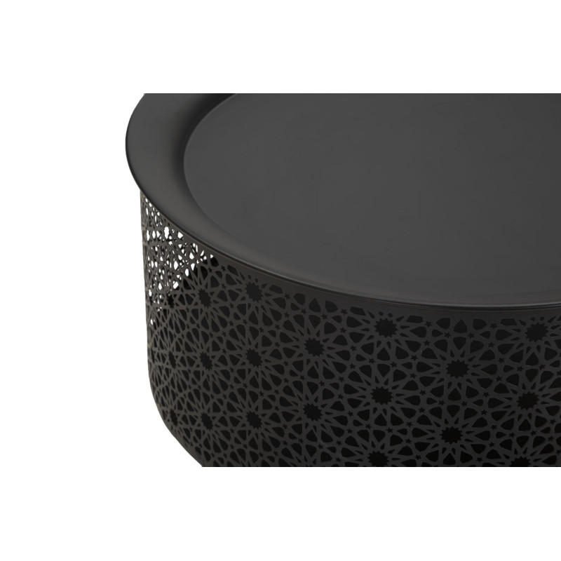 Table Blacky Basse – Sobriété design Ø35x50 cm