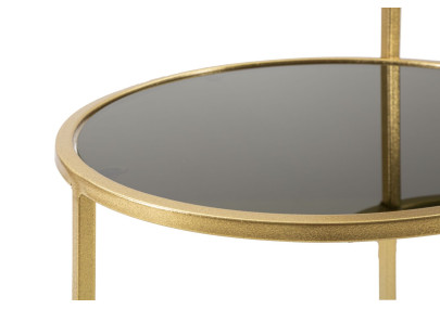 Table basse 2 niveaux – Superposition chic 50x40x60,5 cm