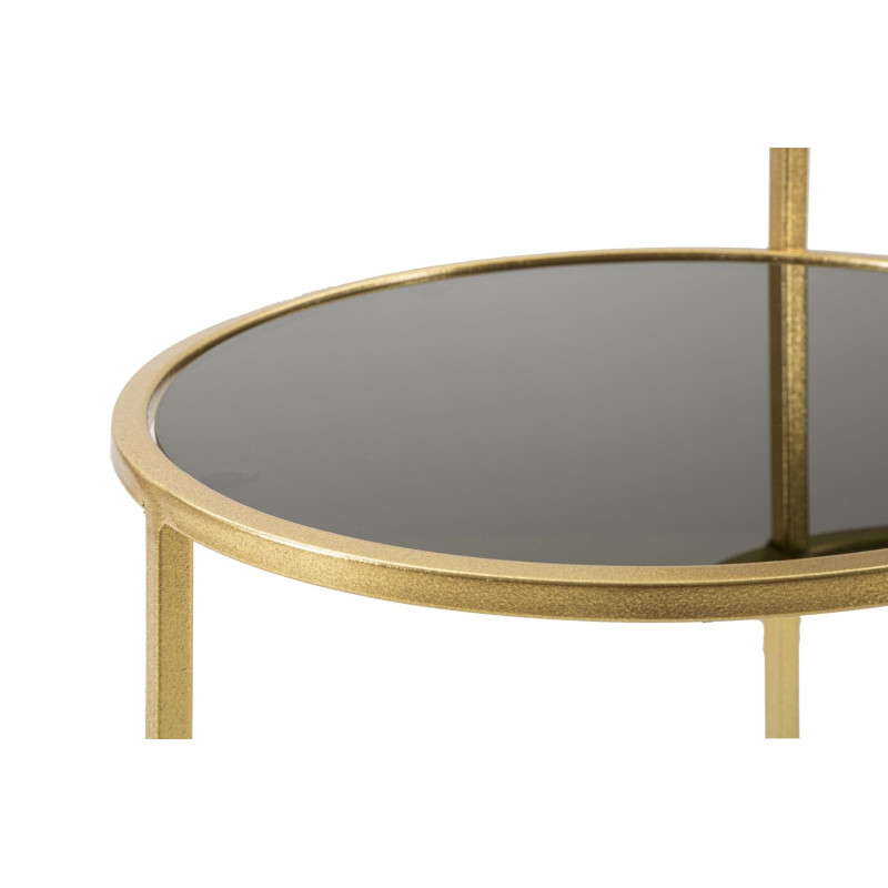 Table basse 2 niveaux – Superposition chic 50x40x60,5 cm