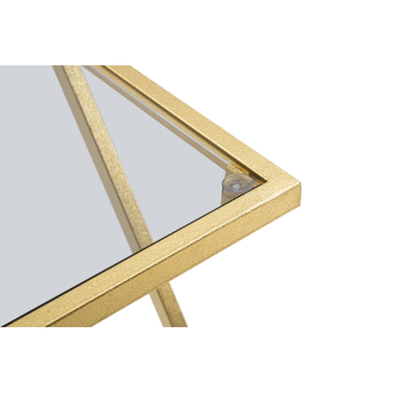 Table d’appoint Z – Duo géométrique 40x40x60 - 30x30x50 cm