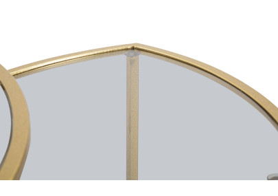 Ensemble triangulaire de tables basses – Jeu de volumes Ø60x50 - 50x45 - 40x40 cm