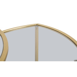 Ensemble triangulaire de tables basses – Jeu de volumes Ø60x50 - 50x45 - 40x40 cm