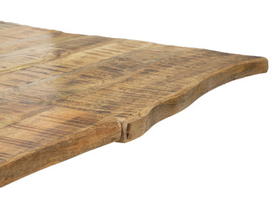 Table à manger extensible – Bois de manguier noble 180x90x77 cm (280 cm ouverte)