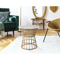 Table basse Panama Circle – Élégance compacte Ø50x50 cm