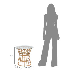 Table basse Panama Circle – Élégance compacte Ø50x50 cm