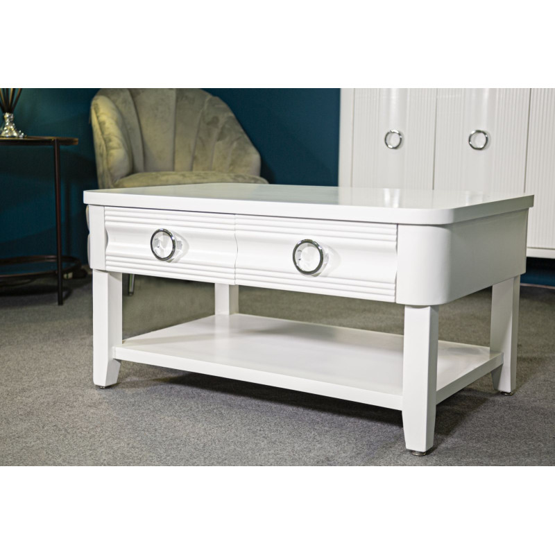 Table basse Brillante – Reflet luxueux 90x60x47 cm