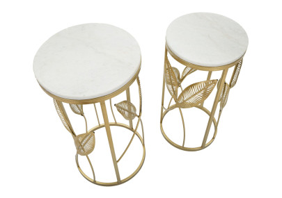 Rallonges de table élégantes – Duo pratique Ø35x65,5 - 30x60,5 cm