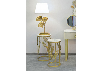 Rallonges de table élégantes – Duo pratique Ø35x65,5 - 30x60,5 cm