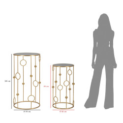 Cage de table – Sculpture aérienne Ø50x100 - 40x80 cm