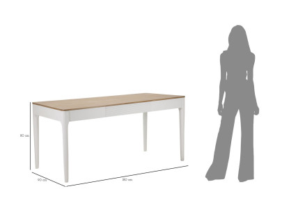 Table à manger Matera – Élégance rustique 180x90x80 cm