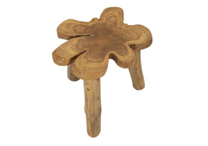 Table basse Bintang – Bois de teck naturel 50x47x50 cm