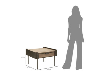 Table basse Toronto – Modernité urbaine 60x60x41 cm