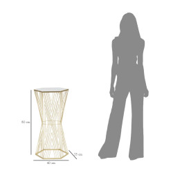 Support Téléphone Lignes II – Élégance équilibrée 40x35x80 cm