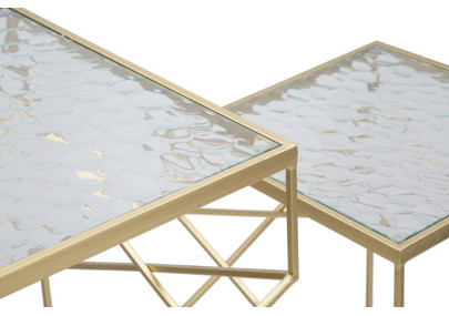 Support Téléphone Verre Duo – Harmonie claire 50x50x100 - 40x40x80 cm