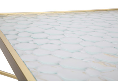 Support Téléphone Verre Duo – Harmonie claire 50x50x100 - 40x40x80 cm