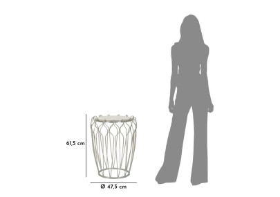 Crochet de Table – Courbes harmonieuses Ø47,5x61,5 cm