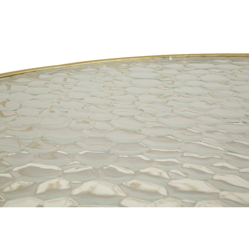 Table Noah Gold – Ensemble doré 4 pièces Ø70x45 - 47x54,5 - 36x50 - 28x45 cm