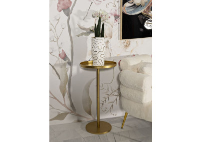 Table Doha Grande – Opulence dorée Ø51x100 cm