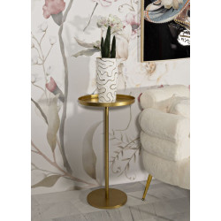 Table Doha Grande – Opulence dorée Ø51x100 cm