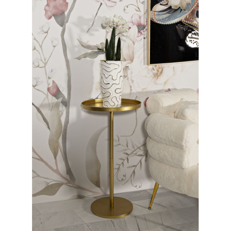 Table Doha Grande – Opulence dorée Ø51x100 cm