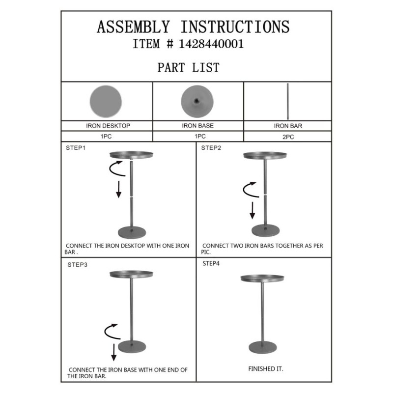 Table Doha Grande – Opulence dorée Ø51x100 cm