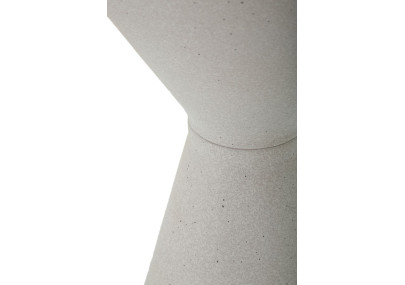 Table Double Blanche – Pureté lumineuse Ø44,5x63 cm