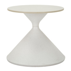Table Blanche – Minimalisme raffiné Ø42x40 cm