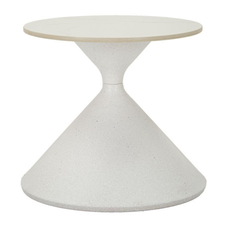 Table Blanche – Minimalisme raffiné Ø42x40 cm