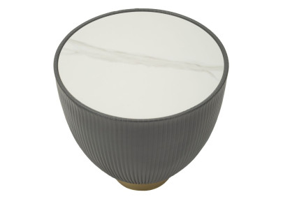 Table basse Elge Petite – Élégance compacte Ø46x45 cm