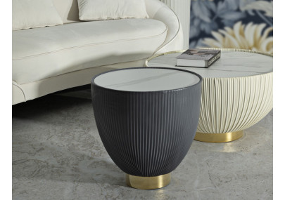 Table basse Elge Petite – Élégance compacte Ø46x45 cm