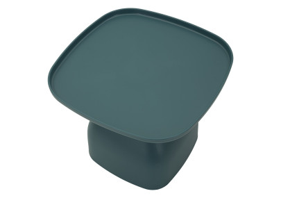 Table Gea Bleue Basse – Modernité subtile 48x48x38 cm