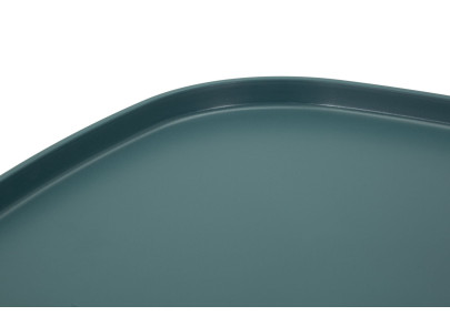 Table Gea Bleue Basse – Modernité subtile 48x48x38 cm