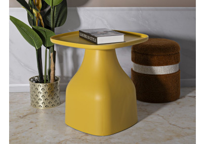 Table Gea Jaune Haute – Touche solaire 48x48x50 cm